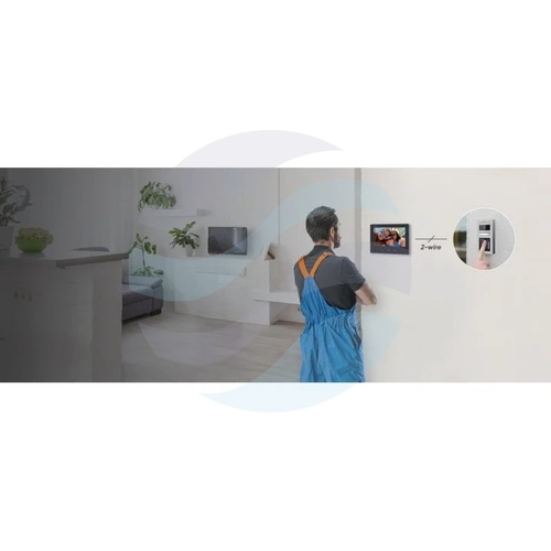 Hikvision DS-KH7300EY-WTE2/White Monitor wideodomofonowy 2-Wire HD 7 TFT dotykowy, 1024x600, Wi-Fi, 1 wejście alarmowe, 3 przyciski dotykowe, mSD do 128GB, biały 5