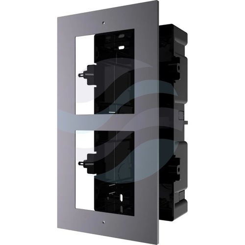 Hikvision DS-KIS704EY-AFW2/Aluminium Zestaw wideodomofonowy IP 2-wire HD, kamera 2Mpx Full HD, kąt 133°, monitor dotykowy 7 cali 1024x600, Wi-Fi, klawiatura kodowa, Hik-Connect, IP65, IK08, podtynkowy 10