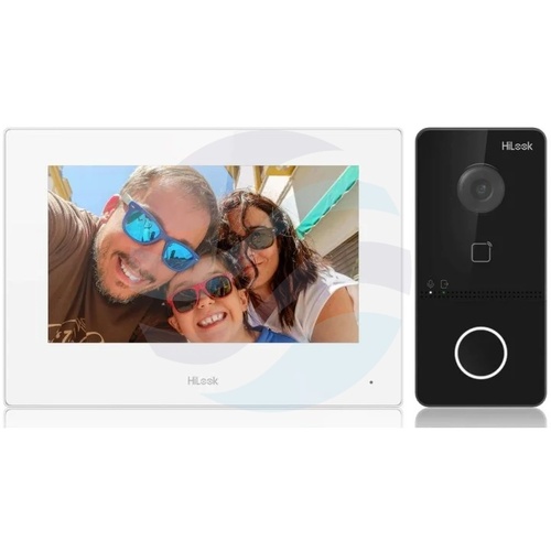 HiLook by Hikvision IP-VIS-SLIM-W Zestaw wideodomofonowy IP 1-rodzinny, kamera 2Mpx Full HD, kąt 129°, monitor dotykowy 7 cali 1024x600, Wi-Fi, PoE, RFID Mifare, Hik-Connect, natynkowy 3