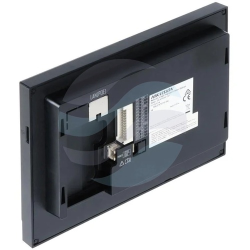 Hikvision DS-KH8380-TE1 Monitor wideodomofonu IP 7 TFT 1024×600, ekran dotykowy, 1x LAN, obsługa 16 kamer IP i 16 monitorów, microSD do 128GB, 8 wejść alarmowych, bez Wi-Fi i przekaźników, PoE 802.3at, Hik-Connect, montaż natynkowy, podtynkowy lub biurkow 2