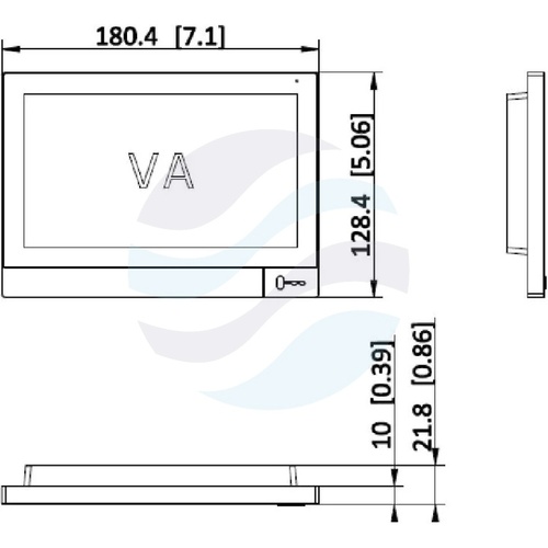Hikvision DS-KH8381-TE1 Monitor wideodomofonu IP 7 IPS 1024×600, ekran dotykowy, obsługa do 16 kamer IP i 16 monitorów, microSD do 128GB, 8 wejść alarmowych, PoE 802.3at, Hik-Connect, montaż natynkowy, podtynkowy lub biurkowy, srebrno-czarny 4