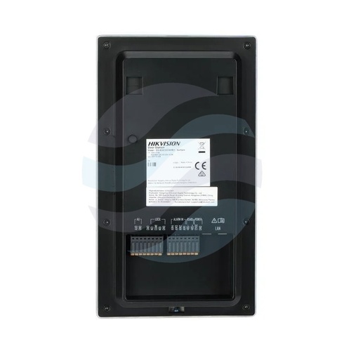 Hikvision DS-KV6133-WME1/Surface Stacja bramowa wideodomofonu IP Pro Series 1-przyciskowa, 2Mpix Full HD, kąt widzenia 129°/75°, WDR 120dB, IR do 2.5m, czytnik Mifare 13.56MHz, Wi-Fi, PoE 802.3af, 4x wejście alarmowe, 1x przekaźnik zamka, IP65, natynkowa, 3