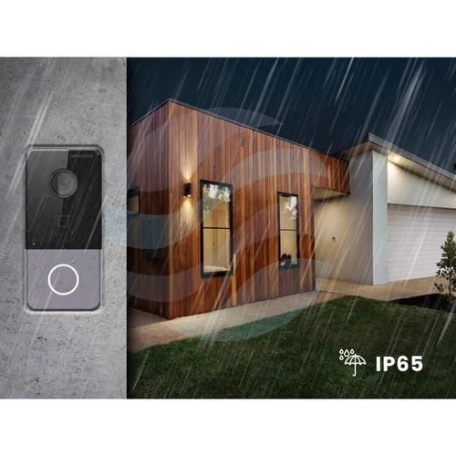 Hikvision DS-KIS603-P(C) Zestaw wideodomofonowy IP 1-rodzinny, kamera 2Mpx Full HD, kąt 131°, monitor dotykowy 7 cali 1024x600, Wi-Fi, PoE, czytnik Mifare, Hik-Connect, IP65, natynkowy 7