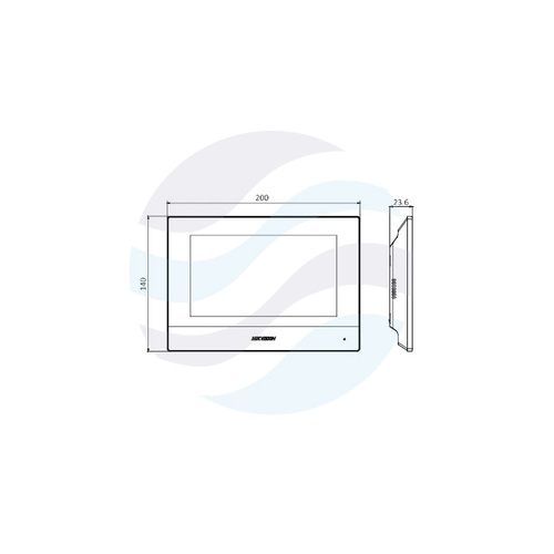 Hikvision DS-KIS603-P(C) Zestaw wideodomofonowy IP 1-rodzinny, kamera 2Mpx Full HD, kąt 131°, monitor dotykowy 7 cali 1024x600, Wi-Fi, PoE, czytnik Mifare, Hik-Connect, IP65, natynkowy 12