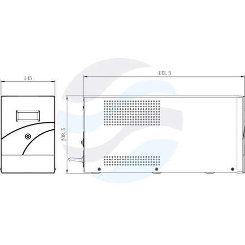 Hikvision DS-UPS3000-R/EU Zasilacz awaryjny UPS 3000VA/1800W, AVR, 4x Schuko, LCD, USB, 4x akumulator 12V/9Ah, czas transferu ≤10ms, symulowana sinusoida 3