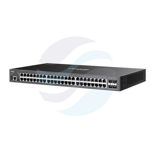 TP-Link SG5452X Switch gigabitowy zarządzalny L3 Omada stackowalny Lite 48x Gigabit, 4x SFP+ 10G, IGMP, 1x USB 2.0, 1x RJ45 konsola, USB-C, Rack 19", Access Plus, metal, bezwentylatorowy 3