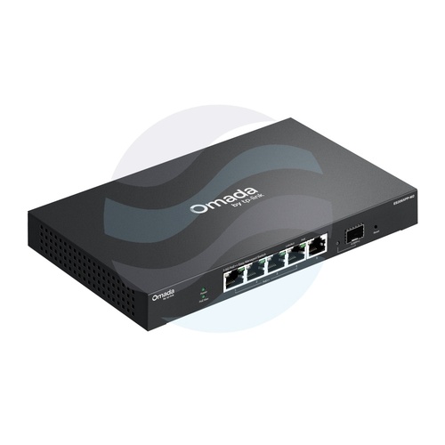 TP-Link ES206XPP-M2 Switch 2.5G zarządzalny Omada PoE++ 5x 100/1000/2500Mb/s (4x PoE++ 802.3bt/at/af), 1x SFP+ 10Gb/s, 120W, QoS, IGMP, Desktop, Easy Managed, bezwentylatorowy, metal 4