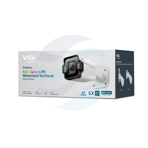 TP-Link InSight LPR345Z (2.7-13.5mm) Kamera IP 4Mpix bullet motozoom 2.7-13.5mm, ANPR / LPR Full-Color, WDR 120dB, IP67, IK10, mSD do 512GB, LED 60m, mikrofon, alarm in/out, PoE, 12V DC, biała 4