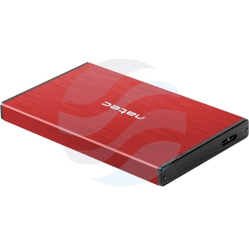 NATEC Rhino GO NKZ-1279 zewnętrzna obudowa dysku 2.5" SATA HDD/SSD, USB 3.0, czerwony 4