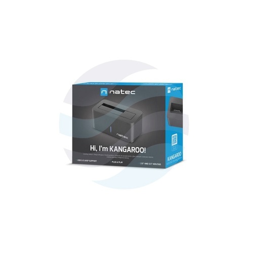 NATEC Kangaroo NSD-0954 Stacja dokująca dysków 2.5"/3.5" SATA HDD/SSD, USB 3.0 + zasilacz, czarny 4