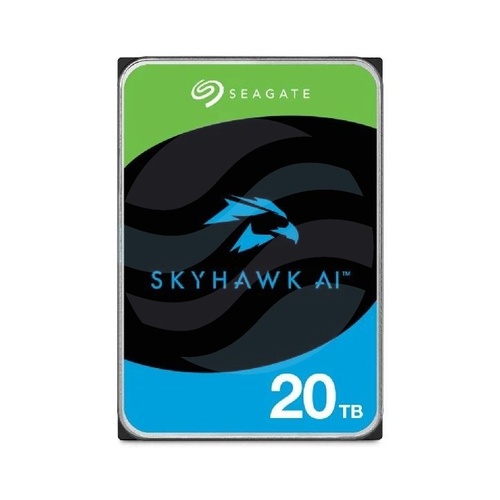 SEAGATE skyhawk AI 20 TB (ST20000VE004) Dysk CCTV do monitoringu 3.5" HDD, SATA III 6 Gb/s, 512 MB, 7200 obr./min 3