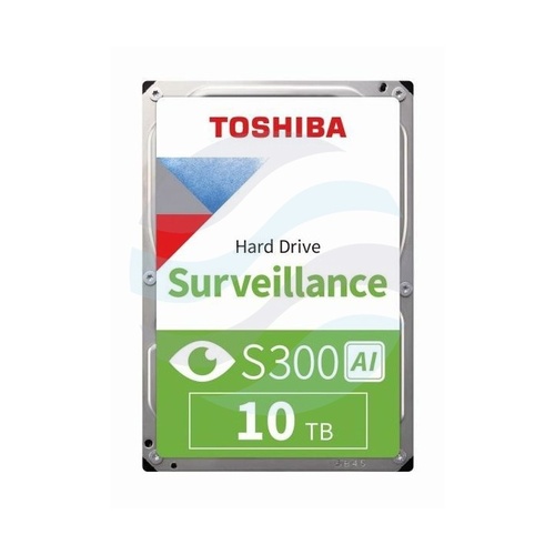 TOSHIBA S300 AI 10 TB (MG10ADA10TE-V) Dysk CCTV do monitoringu 3.5" HDD, SATA III 6 Gb/s, 512 MB, 7200 obr./min 5