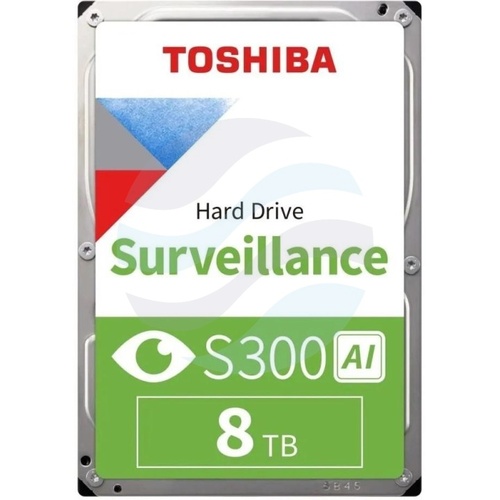 TOSHIBA S300 AI 8 TB (MG10ADA800E-V) Dysk CCTV do monitoringu 3.5" HDD, SATA III 6 Gb/s, 256 MB, 7200 obr./min 5