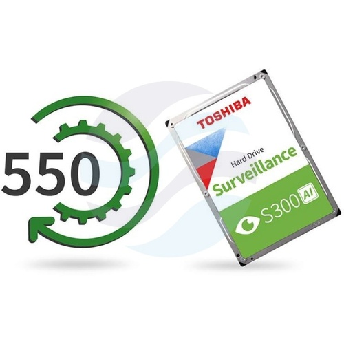 TOSHIBA S300 AI 24 TB (MG11ACA24TE-V) Dysk CCTV do monitoringu 3.5" HDD, SATA III 6 Gb/s, 1 GB Cache, 7200 obr./min 2