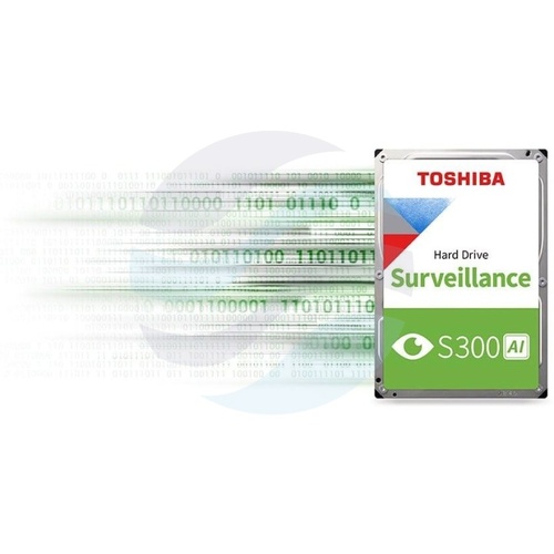 TOSHIBA S300 AI 24 TB (MG11ACA24TE-V) Dysk CCTV do monitoringu 3.5" HDD, SATA III 6 Gb/s, 1 GB Cache, 7200 obr./min 3