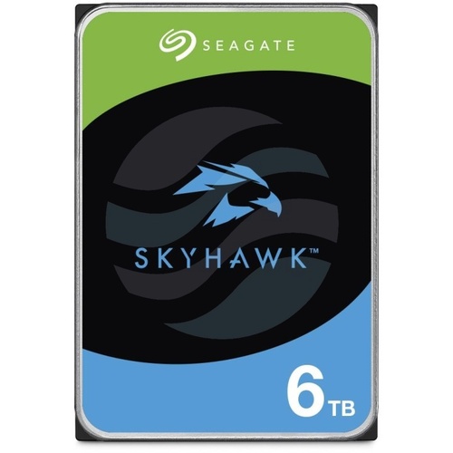 SEAGATE skyhawk 6 TB (ST6000VX009) Dysk CCTV do monitoringu 3.5" HDD, SATA III 6 Gb/s, 256 MB, 5900 obr./min 5