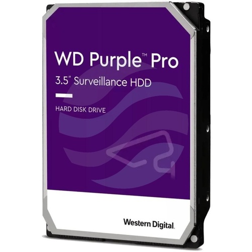 Western Digital WD Purple Pro 8 TB (WD8002PURP) Dysk CCTV do monitoringu 24/7 3.5" HDD, SATA III 6 Gb/s, 256 MB, 7200 obr./min 3