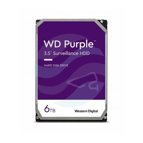 Western Digital WD Purple 6 TB (WD64PURZ) Dysk CCTV do monitoringu 24/7 3.5" HDD, SATA III 6 Gb/s, 256 MB, 5400 obr./min 4