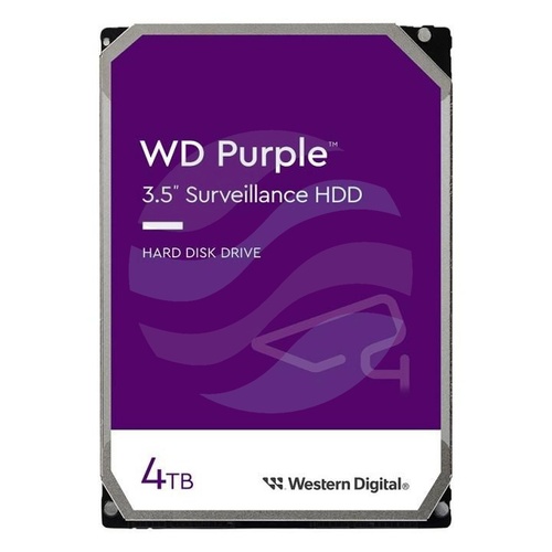 Western Digital WD Purple 4 TB (WD44PURZ) Dysk CCTV do monitoringu 24/7 3.5" HDD, SATA III 6 Gb/s, 256 MB, 5400 obr./min 2
