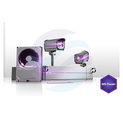 Western Digital WD Purple 1 TB (WD10PURZ) Dysk CCTV do monitoringu 24/7 3.5" HDD, SATA III 6 Gb/s, 64 MB, 5400 obr./min 2