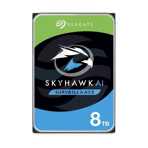 SEAGATE skyhawk AI 8 TB (ST8000VE001) Dysk CCTV do monitoringu 3.5" HDD, SATA III 6 Gb/s, 256 MB, 7200 obr./min 5
