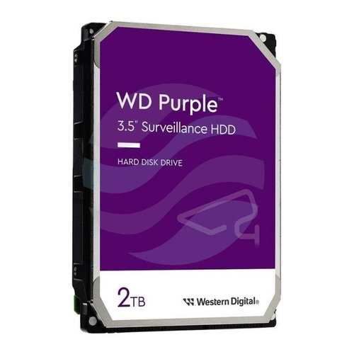 Western Digital WD Purple 2 TB (WD23PURZ) Dysk CCTV do monitoringu 24/7 3.5" HDD, SATA III 6 Gb/s, 64 MB, 5400 obr./min 4