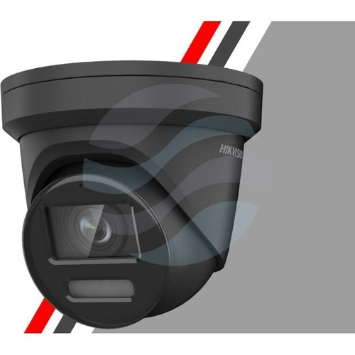 Hikvision DS-2CD2387G2-LU (C) Kamera IP ColorVu 8Mpix kopułka 2.8mm, Smart Light 30m, mikrofon, WDR 130dB, uSD, IP67, H.265+, czarna 2