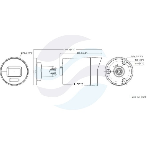 Hikvision DS-2CD2046G2H-IU (eF) Kamera IP 4Mpix bullet 2.8mm, AcuSense, DarkFighter, Ai, IP67, WDR 120dB, IR do 40m, microSD 512GB, mikrofon 2