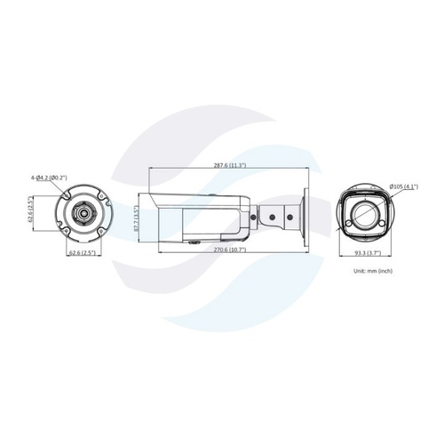 Hikvision DS-2CD2T86G2-ISU/SL (2.8mm) (C) Kamera IP 8Mpix bullet 2.8mm, AcuSense, IP67, WDR 120dB, IR do 60m, mikrofon, głośnik, mSD do 512GB, H.265+ 2