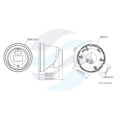 Hikvision DS-2CD2366G2-I (2.8mm) (C) Kamera IP 6Mpix kopułkowa 2.8mm, AcuSense, DarkFighter, IP67, WDR 120dB, IR 30m, mSD do 512GB, H.265+ 2