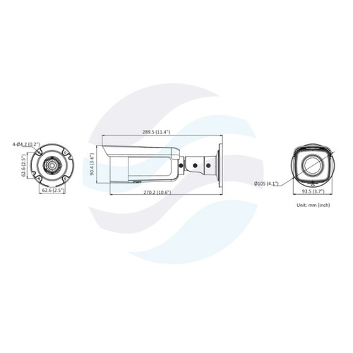 Hikvision DS-2CD2T66G2-4I (2.8mm) (C) (BLACK) Kamera IP 6Mpix bullet 2.8mm, AcuSense, IP67, WDR 120dB, IR do 80m, H.265+, czarna 3