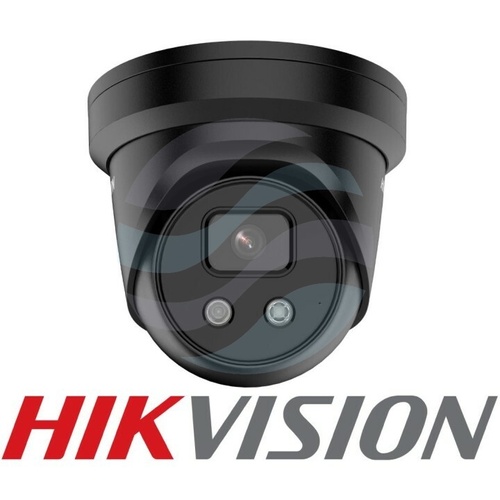 Hikvision DS-2CD2346G2-IU (2.8mm) (C) (BLACK) Kamera IP 4Mpix kopułowa 2.8mm, AcuSense, IP67, WDR 120dB, IR 30m, audio, mSD do 512GB, H.265+, czarna 2