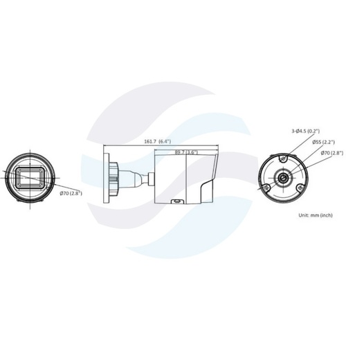 Hikvision DS-2CD2043G2-LI2U (2.8mm) Kamera IP 4Mpix bullet 2.8mm, Smart Light, IP67, WDR 120dB, IR/LED do 40m, 2x mikrofon, mSD do 512GB, H.265+ 2