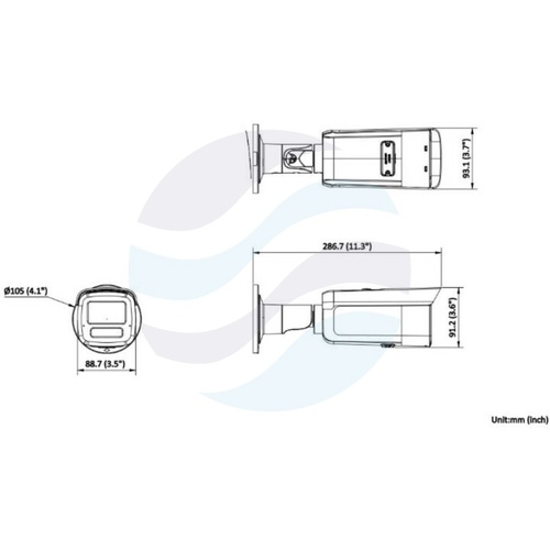 Hikvision DS-2CD2T63G2-2LI (2.8mm) Kamera IP 6Mpix bullet 2.8mm, AcuSense, Smart Light, IP67, WDR 120dB, IR/LED do 60m, H.265+, IK10 2