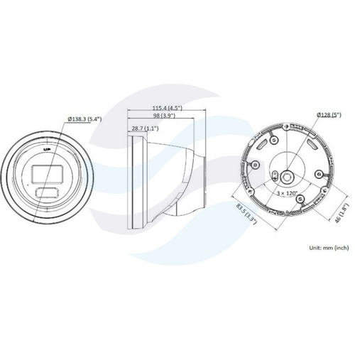 Hikvision DS-2CD2346G2H-IU (2.8mm) (eF) (BLACK) Kamera IP 4Mpix kopułowa 2.8mm, ColorVu, AcuSense, IP67, WDR 120dB, IR do 30m, mikrofon, AI, IK10, czarna 2