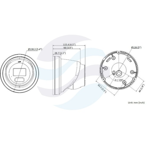 Hikvision DS-2CD2386G2H-IU (2.8mm) (eF) Kamera IP 8Mpix kopułkowa 2.8mm, AcuSense, IP67, WDR 120dB, IR do 30m, mikrofon, mSD do 512GB, H.265+ 2