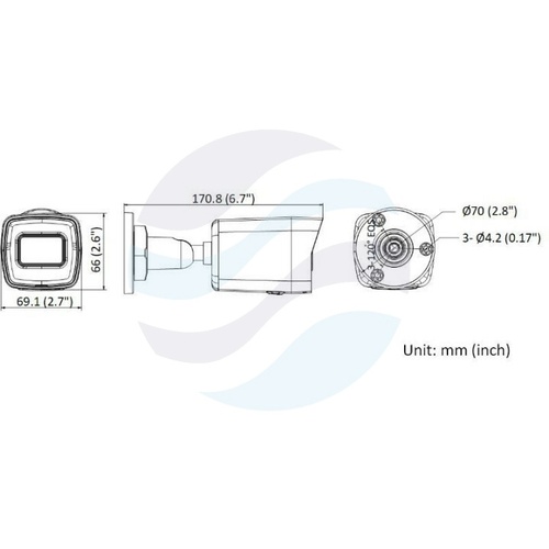 Hikvision DS-2CD1043G2-I (4mm) Kamera IP 4Mpix bullet 4mm, IP67, WDR 120dB, IR do 30m, H.265+ 2