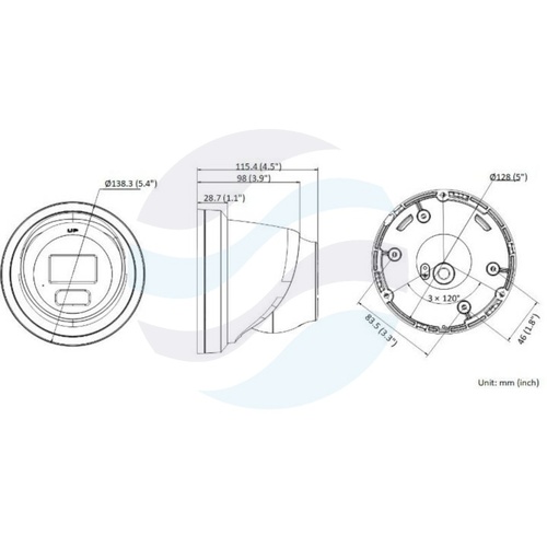 Hikvision DS-2CD2366G2H-IU (2.8mm) Kamera IP 6Mpix kopułkowa 2.8mm, AcuSense, IP67, WDR 120dB, IR do 30m, mikrofon, mSD do 512GB, H.265+ 2