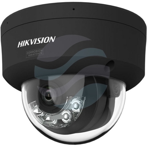 Hikvision DS-2CD2147G3-LIS2UY (2.8mm) (BLACK) (PL) Kamera IP 4Mpix kopułkowa 2.8mm, Smart Light, IP67, WDR 120dB, IR/LED do 30m, 2x mikrofon, głośnik, H.265+, IK10, czarna 2