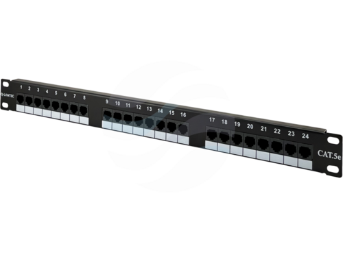 Q-LANTEC Patchpanel 1U 19" UTP 24-porty kat.5e LSA 2