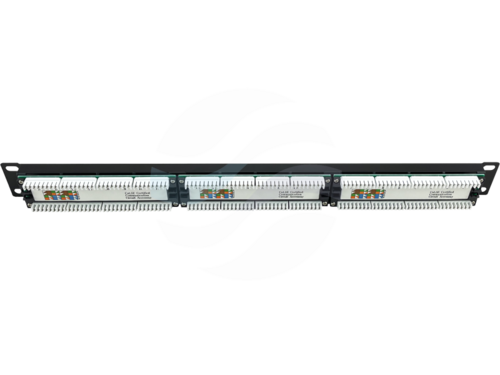 Q-LANTEC Patchpanel 1U 19" UTP 24-porty kat.5e LSA 3