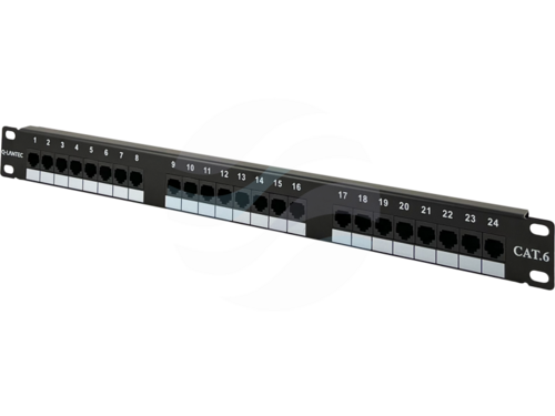 Q-LANTEC Patchpanel 1U 19" UTP 24-porty kat.6 LSA 2