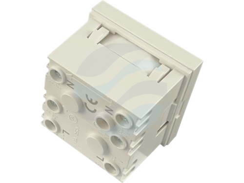 ALANTEC Gniazdo elektryczne 230V, 45x45 proste, białe 2