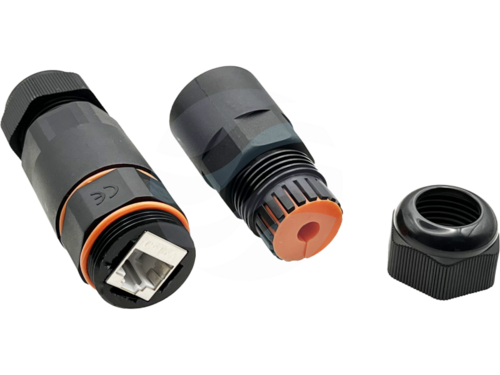 ALANTEC Łącznik hermetyczny RJ45/RJ45, IP68, kat.6A STP 2