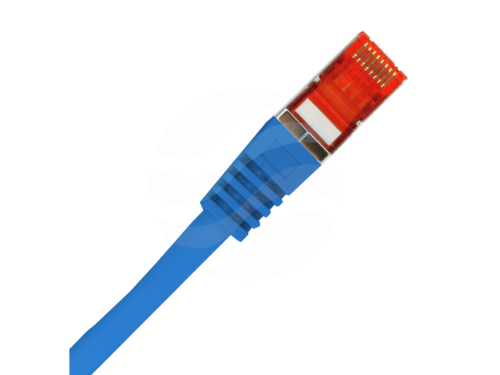 ALANTEC Patchcord S/FTP kat.6A LSOH 0.5m, niebieski 2