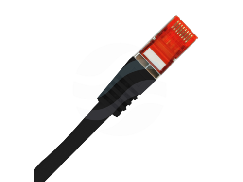 ALANTEC Patchcord S/FTP kat.6A LSOH 1.0m, czarny 2