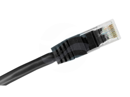 ALANTEC Patchcord U/UTP kat.6A LSOH 0.25m, czarny 2