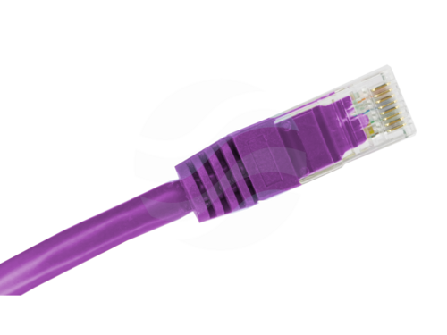 ALANTEC Patchcord U/UTP kat.6A LSOH 1.0m, fioletowy 2
