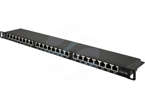 ALANTEC Patchpanel OPTIMUM STP kat.5e 24-porty rack 19" 0.5U 2