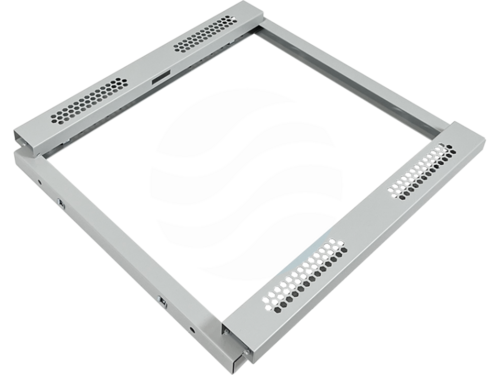 ALANTEC Szafa wisząca 19" 6U 600x500, niedzielona, drzwi szklane jednoskrzydłowe, FLAT PACK, szara 2